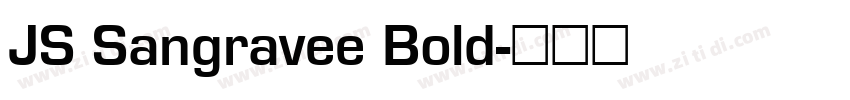 JS Sangravee Bold字体转换